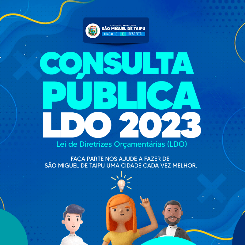 Consulta Pública 2023 - Lei de Diretrizes Orçamentárias (LDO)
